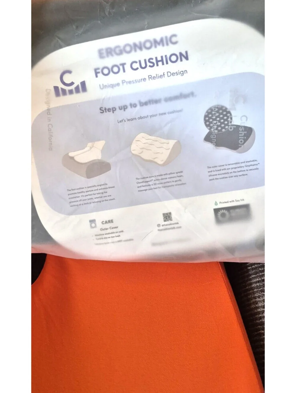 CUSHION LAB Ultimate Sitting Comfort Bundle - Open Box - Orange - Large Seat